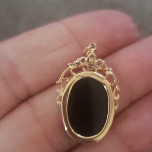 BEAUTIFUL PENDANT 14 KT CAMEO ANGEL - Picture 4 of 4